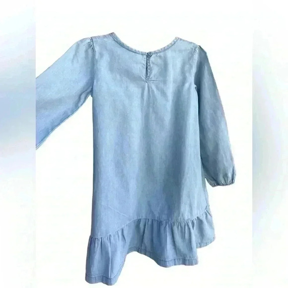 The Children's Place 5T Girls Embroidered
🌈 Chambray Dress - denim Med Wash - Picture 3 of 8